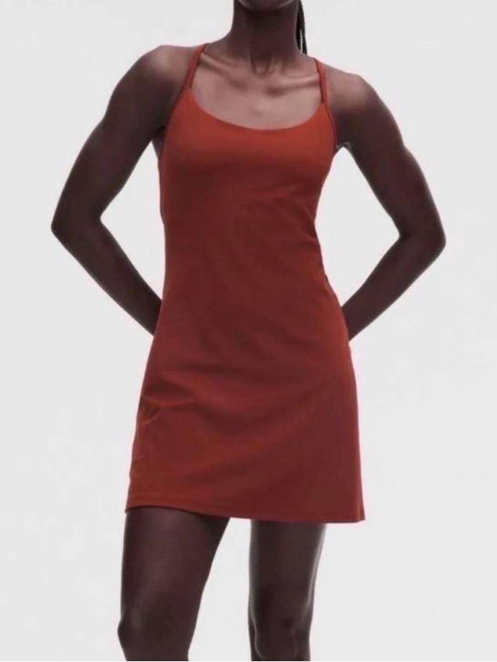 Lululemon Flow Y Dress Cranberry Charm Size L